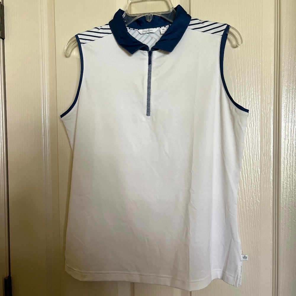 Lady Hagen White Golf Top Medium